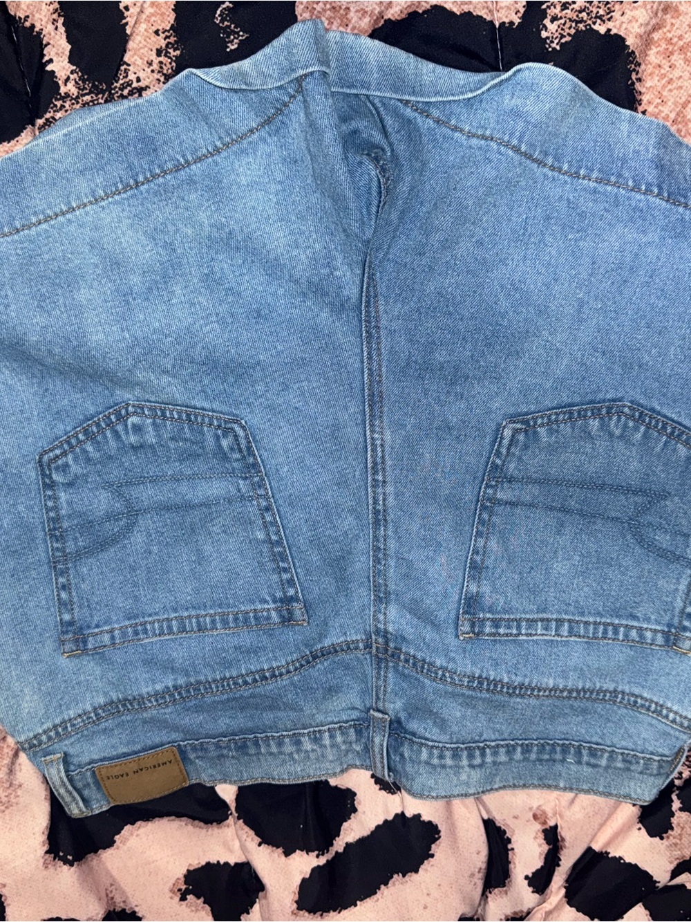 American Eagle Outfitters Light Blue Denim Jean Shorts